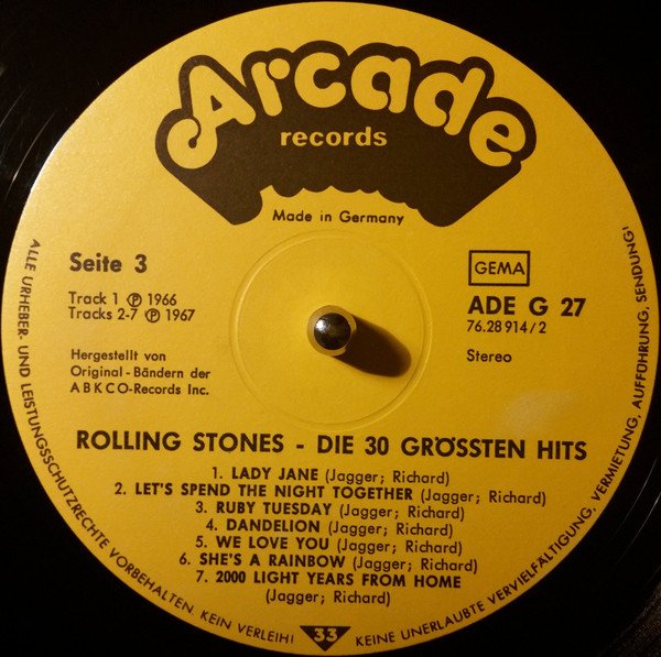 Rolling Stones - Die 30 Größten Hits In Originalaufnahmen (Vinyl)