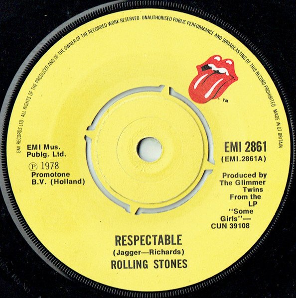 Rolling Stones - Respectable (Vinyl Single)