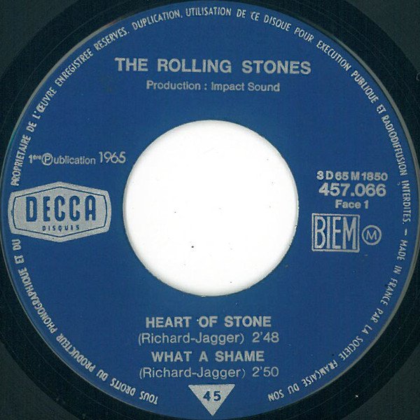 Rolling Stones - Heart Of Stone (Vinyl Single)