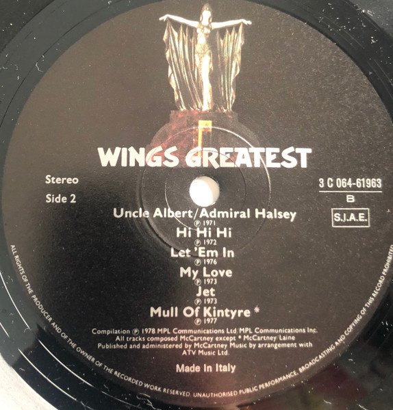 Wings - Wings Greatest (Vinyl)