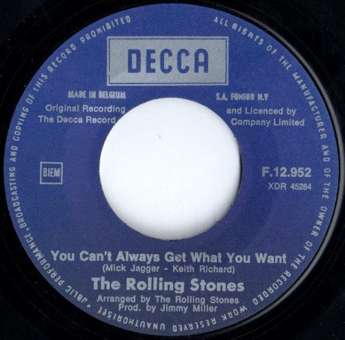 Rolling Stones - Honky Tonk Women / You Can't Always Get What You Want (Vinyl Single)