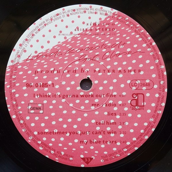 Linda Ronstadt - Get Closer (Vinyl)