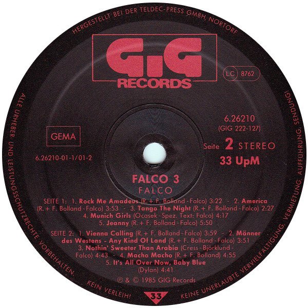 Falco - Falco 3 (Vinyl)
