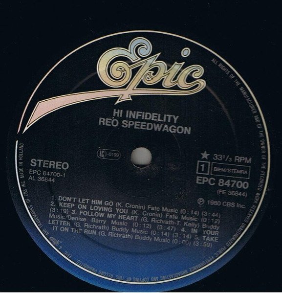 REO Speedwagon - Hi Infidelity (Vinyl)