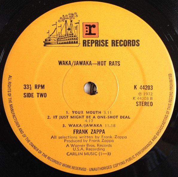 Frank Zappa - Waka  Jawaka - Hot Rats (Vinyl)