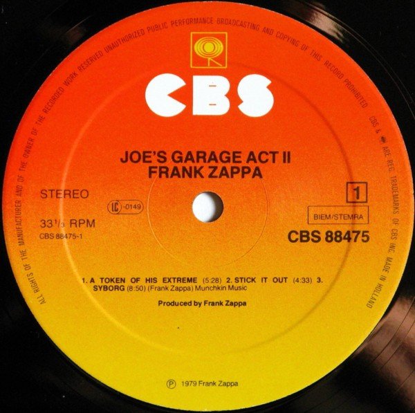 Frank Zappa - Joe's Garage Acts II & III (Vinyl)