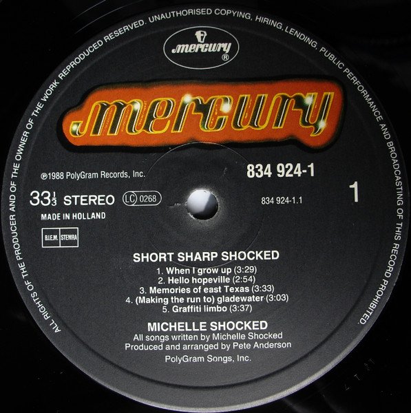 Michelle Shocked - Short Sharp Shocked (Vinyl)