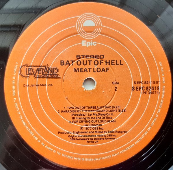 Meat Loaf - Bat Out Of Hell (Vinyl)