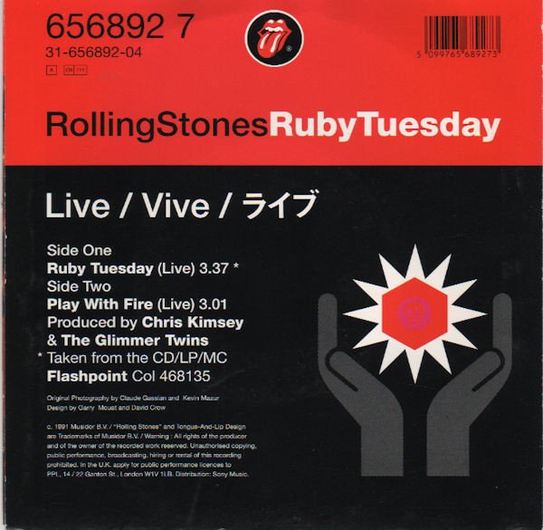 Rolling Stones - Ruby Tuesday (Vinyl Single)