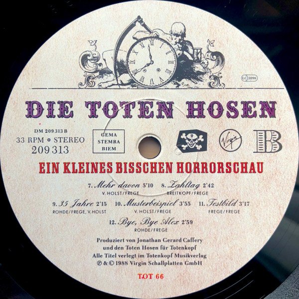 Toten Hosen ‎- Ein Kleines Bisschen Horrorschau (Vinyl)
