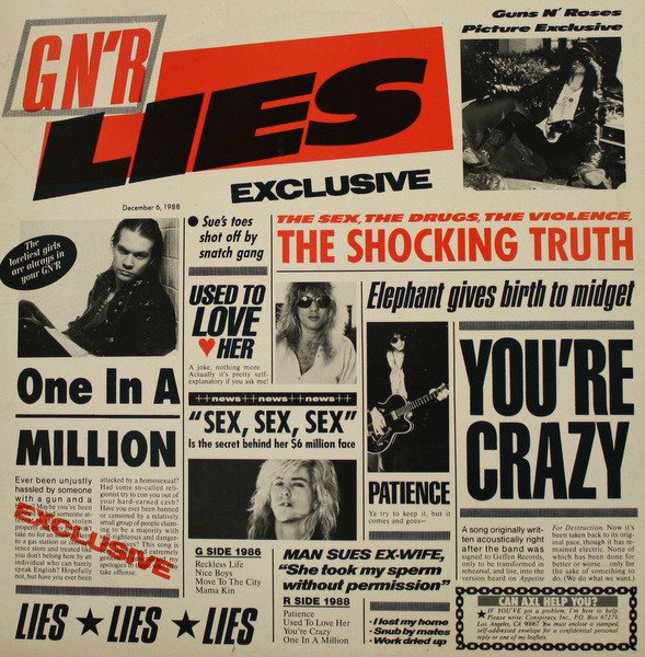 Guns N' Roses - G N' R Lies (Vinyl)