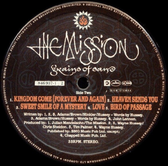 The Mission - Grains Of Sand (Vinyl)