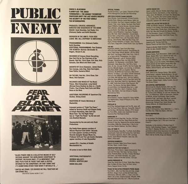 Public Enemy – Fear Of A Black Planet (Vinyl)