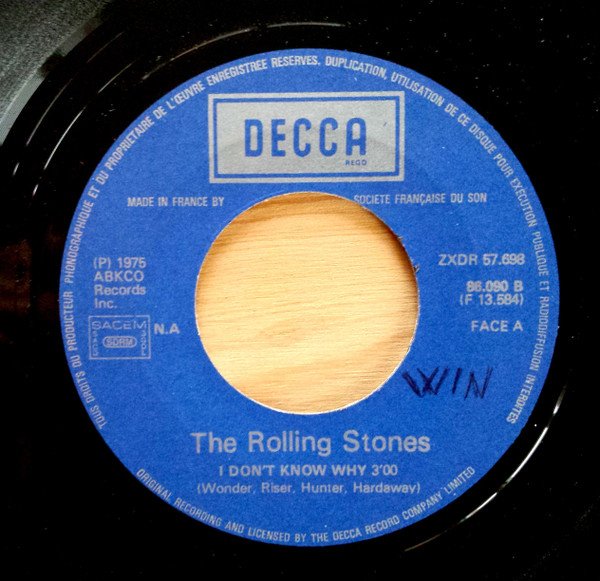 Rolling Stones - I Don't Know Why / Try A Little Harder (Vinyl Single)