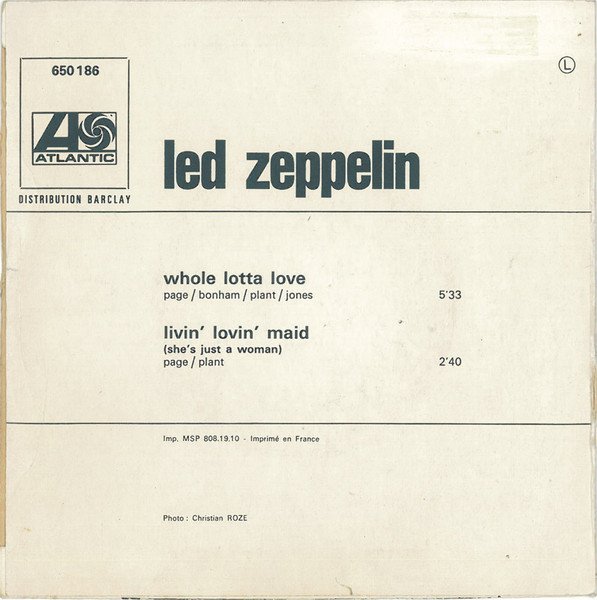 Led Zeppelin - Whole Lotta Love (Vinyl Single)