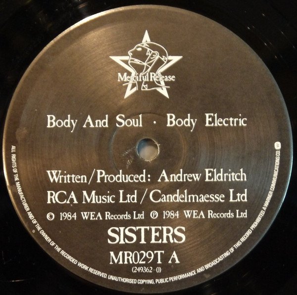 Sisters Of Mercy - Body And Soul (Maxi Vinyl)