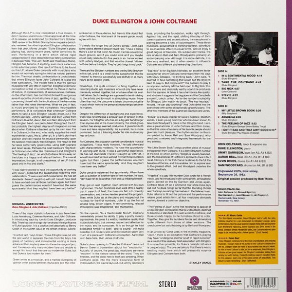 Duke Ellington & John Coltrane ‎– Duke Ellington & John Coltrane (Purple Vinyl)