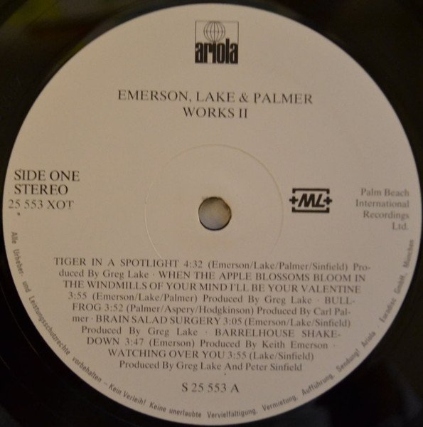 Emerson, Lake & Palmer – Works Volume 2 (Vinyl)