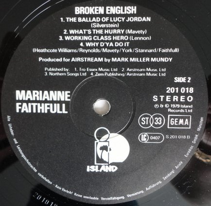 Marianne Faithfull - Broken English (Vinyl)