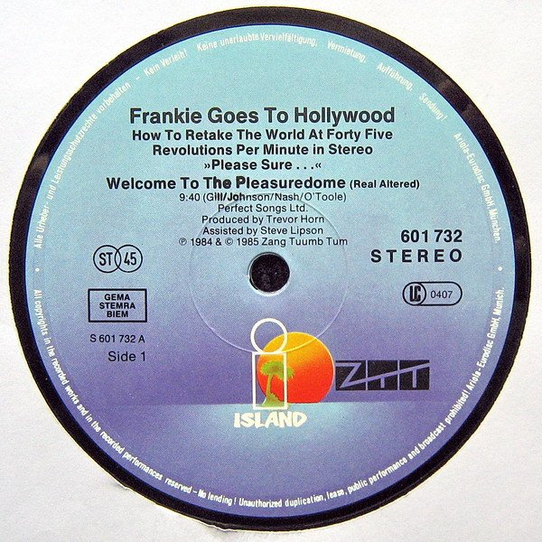 Frankie Goes To Hollywood – Welcome To The Pleasuredome (Vinyl Maxi Single)