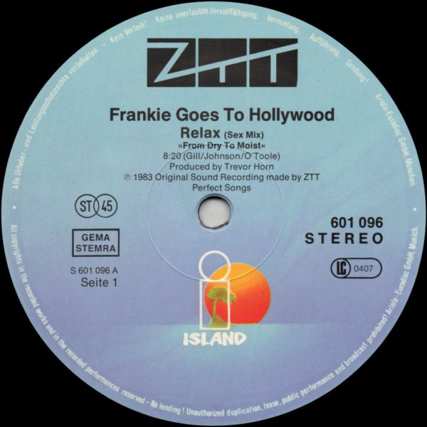 Frankie Goes To Hollywood – Relax (Vinyl Maxi Single)