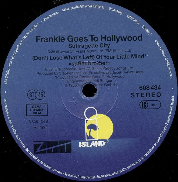 Frankie Goes To Hollywood – Rage Hard (+) (Vinyl Maxi Single)