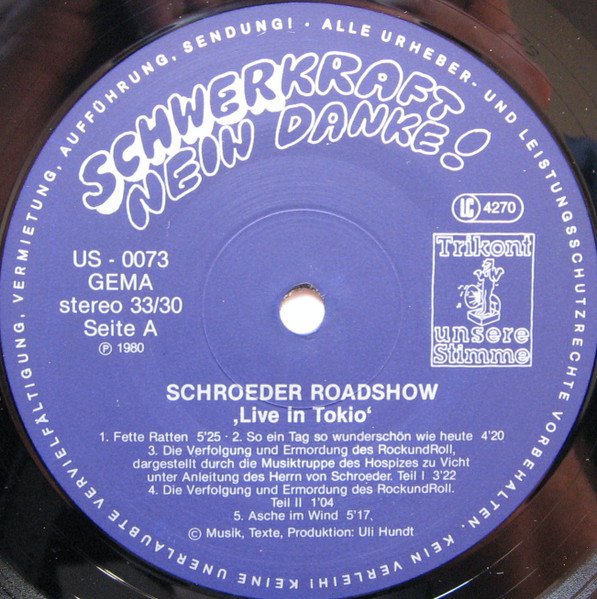 Schroeder Roadshow - Live In Tokio (Vinyl)