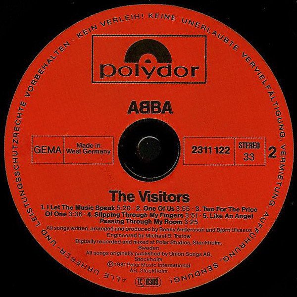 ABBA - The Visitors (Vinyl)