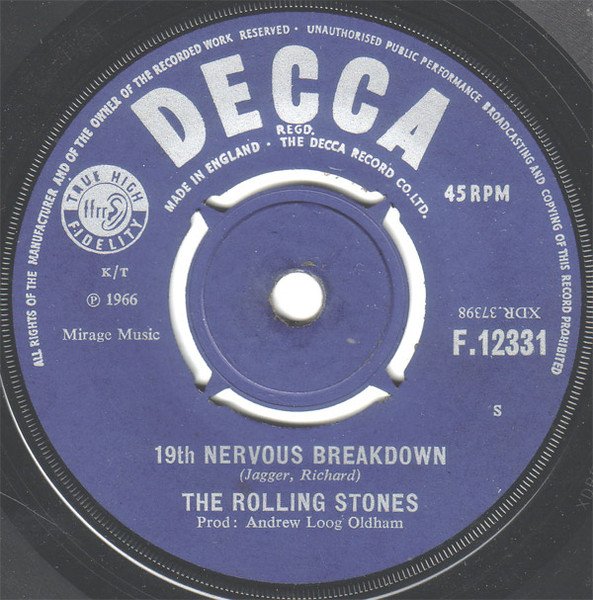 Rolling Stones - 19th Nervous Breakdown (Vinyl Single)