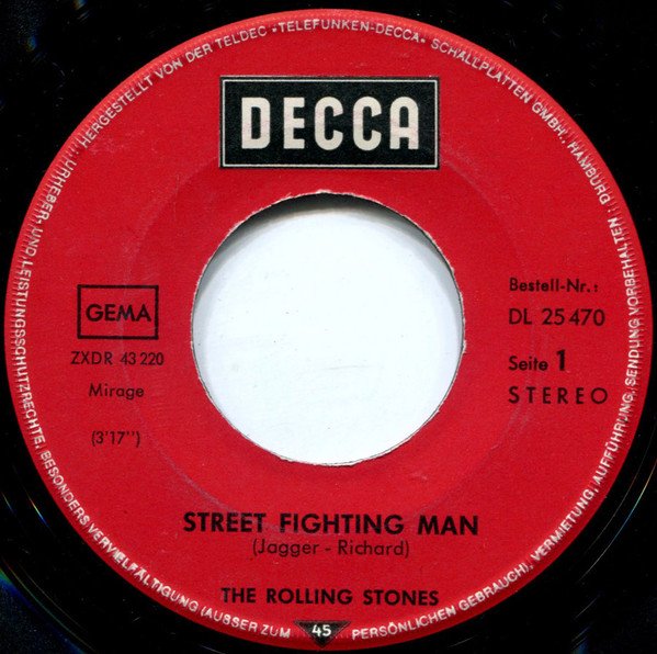 Rolling Stones - Street Fighting Man (Vinyl Single)