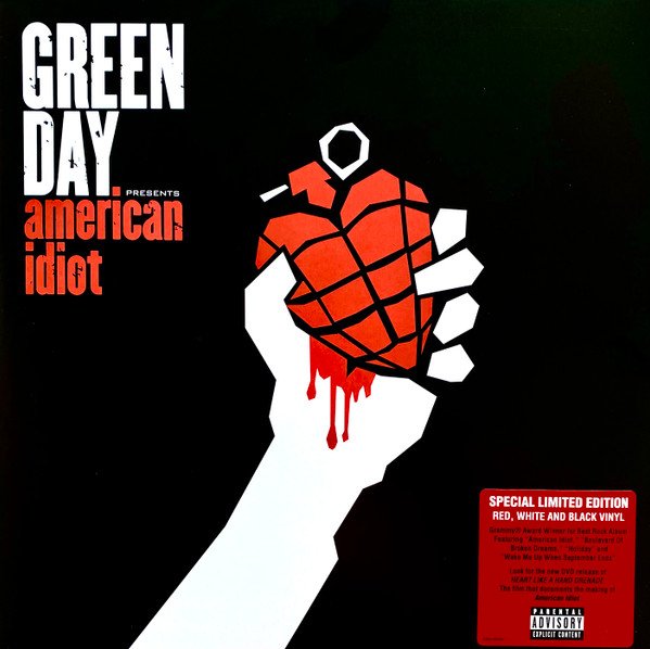 Green Day - American Idiot (Red and Black Swirl Vinyl)